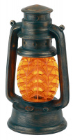 Светильник садовый на солнечной батарее полистоун пластик оранжевый 21,3 см Эра