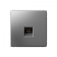 ARTGALLERY РОЗЕТКА компьютерная RJ45, кат. 6A, механизм, СТАЛЬ