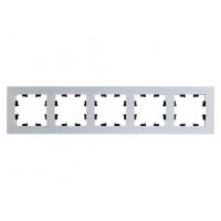 SE AtlasDesign Рамка 5-постовая Металл Серебро Nature