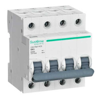Systeme Electric City9 Set Автомат (АВ) B 63А 4P 6kA 400В