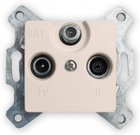 Розетка TV-FM-SAT оконечная Legrand Cariva Слоновая кость
