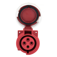 Розетка стационарная внутренняя 3142 3P+PE 16A 380В IP67 EKF PROxima