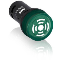 Зуммер CB1-601G с непрерывным сигналом, с подсветкой, зеленый, 110-130 В AC ABB