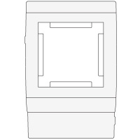 Рамка-суппорт под 2М PDA-45N 80 для 45x45 DKC In-Liner Белый