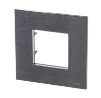 Рамка 1-постовая 2 мод ABB NIE Zenit Сталь N2271 OX