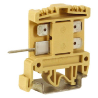 AFO.2/2+2, проходной зажим 2,5 кв.мм бежевый с цельным контактом DKC
