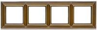 Рамка 4-постовая Jung Eco Profi DECO Античная латунь