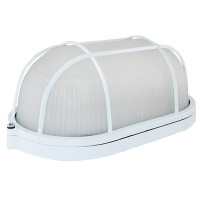 Светильник накладной, овал с решеткой 280х180х117мм, 100W, Е27, IP54 / белый TDM НПБ