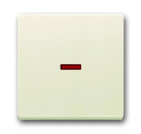 Клавиша для махан. 1-клавишного выключ./переключателя/кнопки с красной линзой ABB Solo/Future Savanne/Слоновая кость