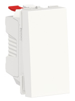 Выключатель 1-клавишный кнопочный сх.1 10 A 1 мод Schneider Electric Unica New Modular Белый