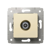 Розетка TV проходная Legrand Cariva Слоновая кость