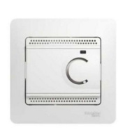 Термостат электронный теплого пола с датчиком 10A Systeme Electric Glossa Белый
