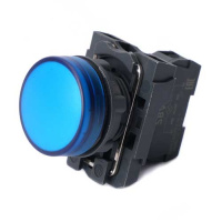 Systeme Electric Лампа сигнальная SB5 в сборе модульная 22 мм синяя 24В DC