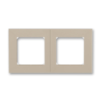 Рамка 2 поста кофе макиато / белый ABB Levit