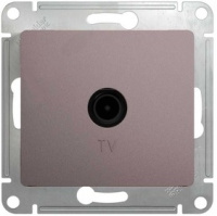 Розетка TV проходная 4DB механизм Systeme Electric Glossa Платина