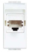 Розетка компьютерная RG 45 cat6 UTP Bticino Living Light Белый