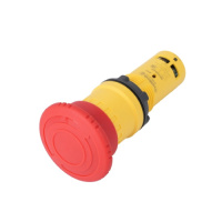 Systeme Electric Кнопка аварийного останова SB7 моноблочная 22мм красная, Ø40, повернуть для возвр, пластик, 1НО+1НЗ,