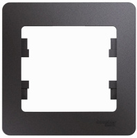 Рамка 1-постовая Systeme Electric Glossa Графит