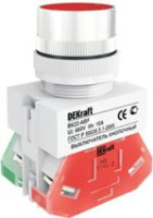 Выключатель кнопочный с фиксацией ABF 22мм 220В зеленый DEKraft ВK-22