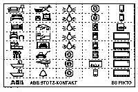 Система маркировки с пиктограммами лист 40 наклеек ABB BS Pikto