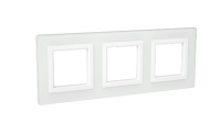 Рамка из натурального стекла, "Avanti", белая, 6 модулей DKC