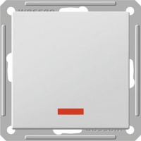 Выключатель 1-клавишный (схема 1) с индикацией 16A Wessen 59 Белый