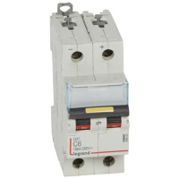 Автоматический выключатель 2P 6A C 10kA Legrand DX3