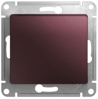 Выключатель 1-клавишный (схема 1) 10AX механизм Systeme Electric Glossa Баклажановый
