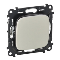 Переключатель 1-клавишный на 2 направления 10A Legrand Valena Allure Алюминий