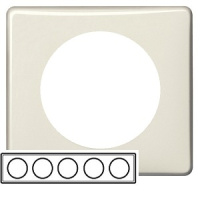 Рамка 5-постовая 2+2+2+2+2 мод Legrand Celiane Слоновая кость