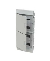 Бокс встраиваемый 48М непрозрачная дверь (с клеммами) белый ABB Mistral41F