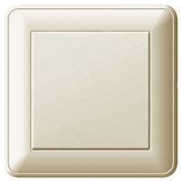 Выключатель 1-клавишный (схема 1) кнопочный 16A в сборе с рамкой Wessen 59 Слоновая кость