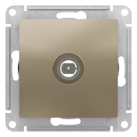 Розетка TV одиночная Schneider Electric AtlasDesign Шампань