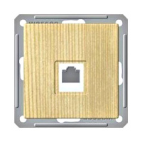 Розетка телефонная 1-ая RJ11 Wessen 59 Сосна