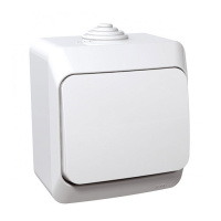 Этюд IP44 о/у Выключатель с самовозвратом 10 АХ, белый,  SE