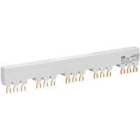 Трехфазная шинная разводка на 100 А на 4 аппарата с 1 доп. бок. конт. ABB