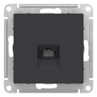 Розетка компьютерная RJ45 механизм Schneider Electric AtlasDesign Карбон