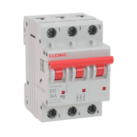 Автоматический выключатель 3P 50A (B) 6kA DKC YON MD63