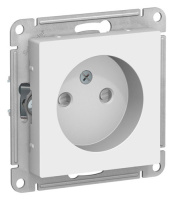 SE AtlasDesign Розетка без заземления со шторками Лотос 16А механизм