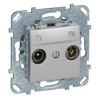 Розетка TV-FM единственная Schneider Electric Unica Top Алюминий