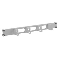 Кабельный органайзер 4 кольца с отверстиями для кабеля 19" 1U RAL7035 DKC