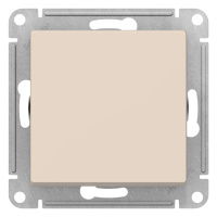 Выключатель 1-клавишный сх.1 10AX механизм Schneider Electric AtlasDesign Бежевый