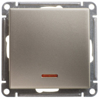 W59 1-клавишный Переключатель с подсв. 10АХ, механизм, шампань Schneider Electric