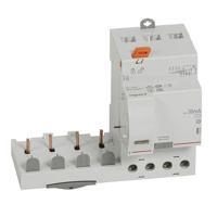 Дифференциальный блок DX3 - тип AC - 30 мА - 4П - 400 В~ - 40 А - 3 модуля Legrand