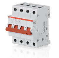 Рубильник модульный 4P 63A с красной ручкой ABB SD201