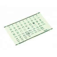 Лист самоклеющихся пиктограмм со стандартными символами для маркировки Schneider Electric Mini Pragma