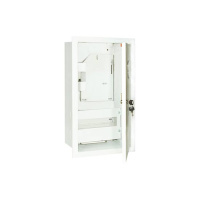 Шкаф металлический для счетчика 3Ф 320х550х165мм, 12 мод., IP31 / белый TDM ЩУРВ-3/12