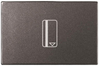 Выключатель карточный с задержкой отключения 5-90 сек. 2 мод ABB NIE Zenit Антрацит N2214.5 AN