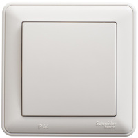 W59 AQUA 1-клавишный Переключатель, 10АХ, IP44, в сборе, белый Schneider Electric