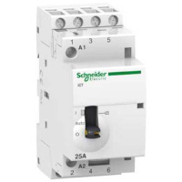 Контактор модульный с ручным управлением 25A 24V 50Гц 4НО Schneider Electric Acti 9 iCT